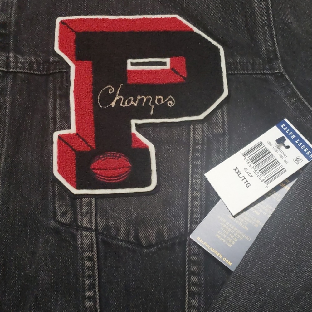 Polo Ralph Lauren Varsity Trucker Denim Jacket - Picture 4 of 8